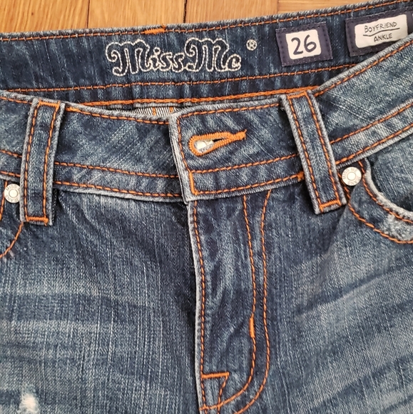 NEW W TAGS, MISS ME BOYFRIEND JEANS SIZE 26 - Picture 5 of 6